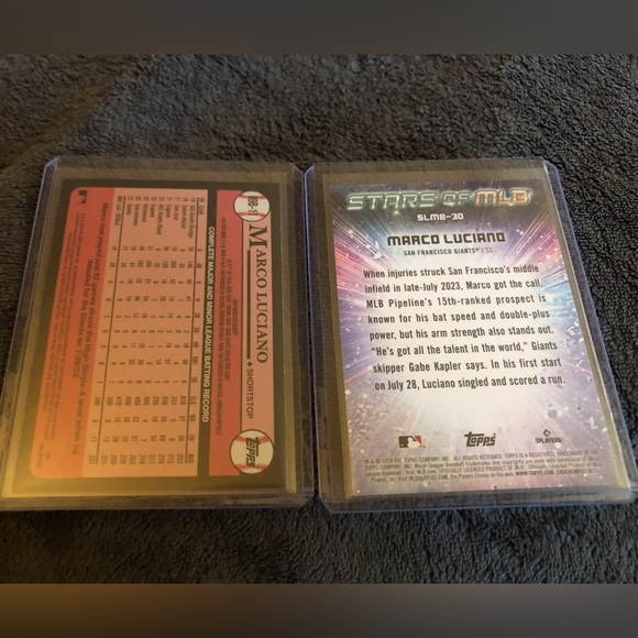 Marco Luciano 2024 Topps Series 1 Baseball Rookie Card Set-San Francisco Giants - Picture 2 of 2